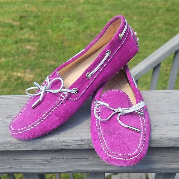 Tod's Suede Slip-On Loafers Size 37 (US 7) - Picture 1 of 6